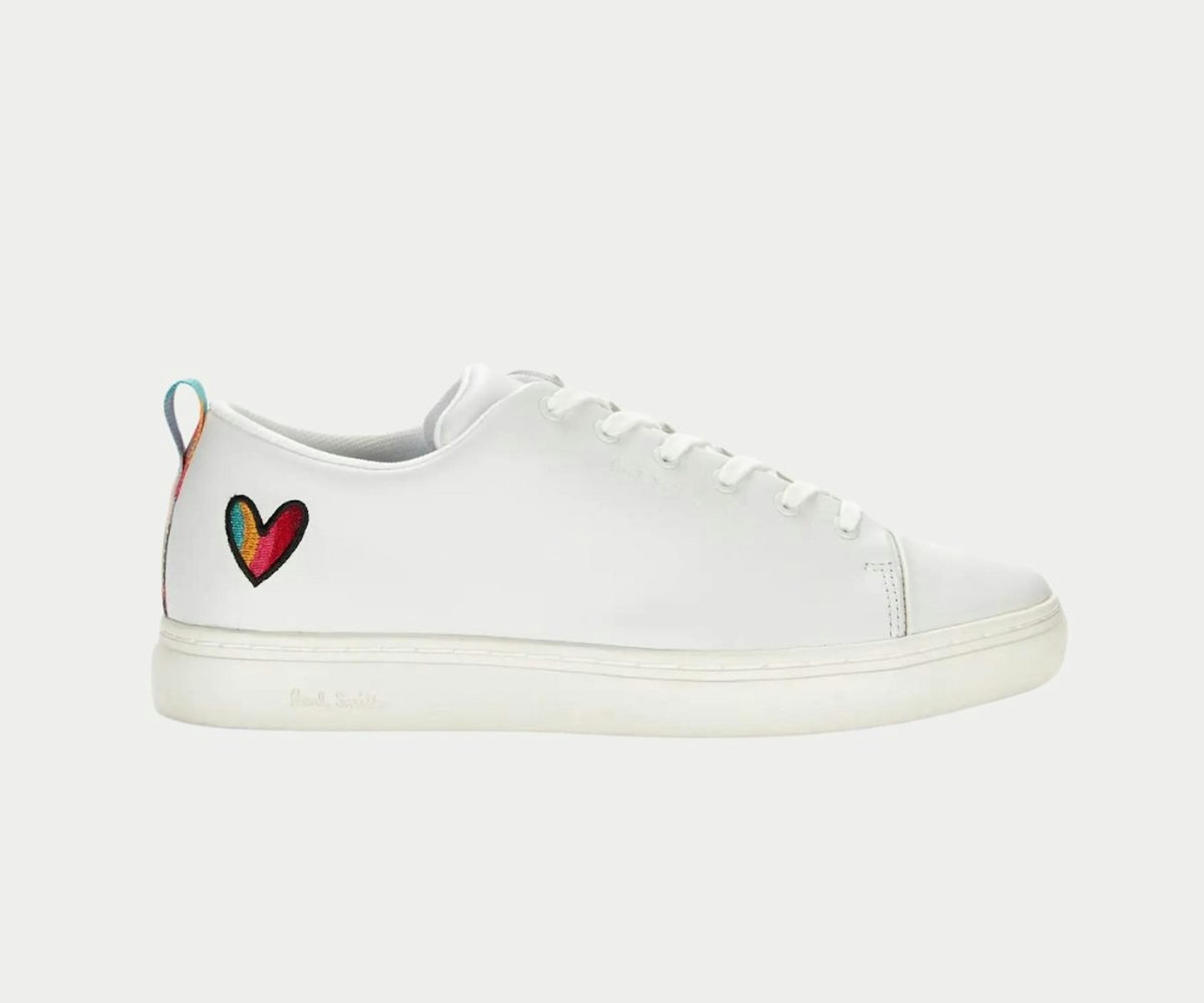 Paul Smith Women's Lee Leather Cupsole Trainers - White Heart