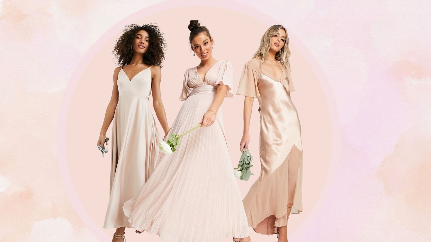 best blush pink bridesmaid dresses