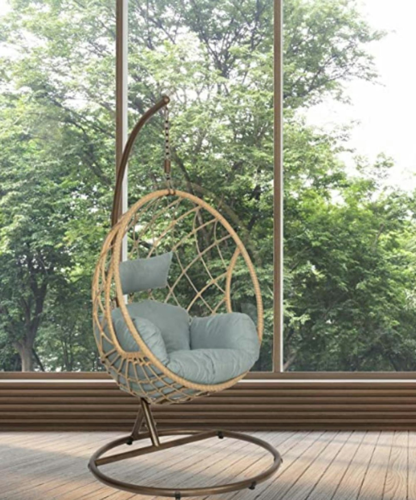 GardenCo Milan Hanging Egg Chair