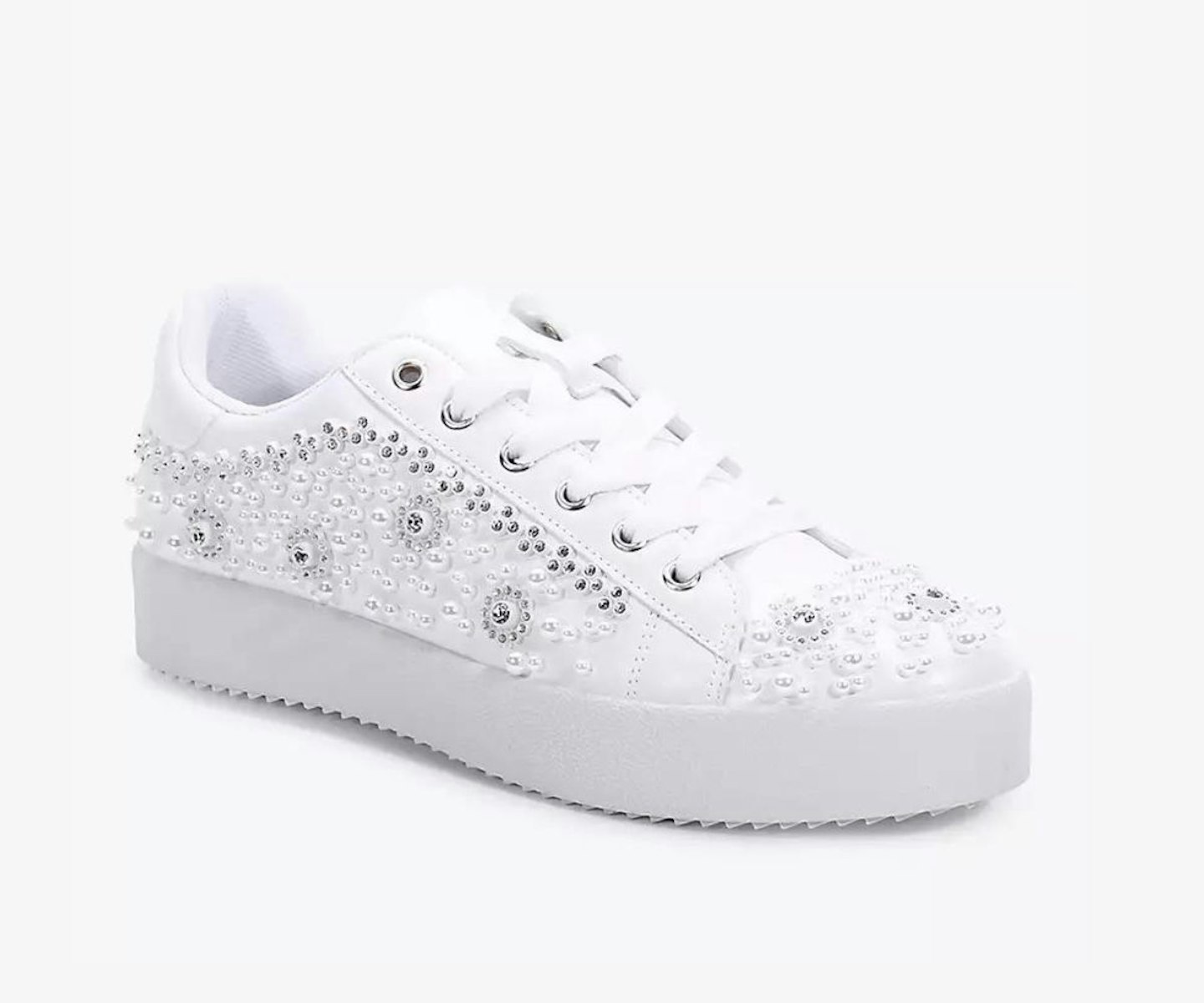 Paradox London Zarina Crystal Encrusted Trainers