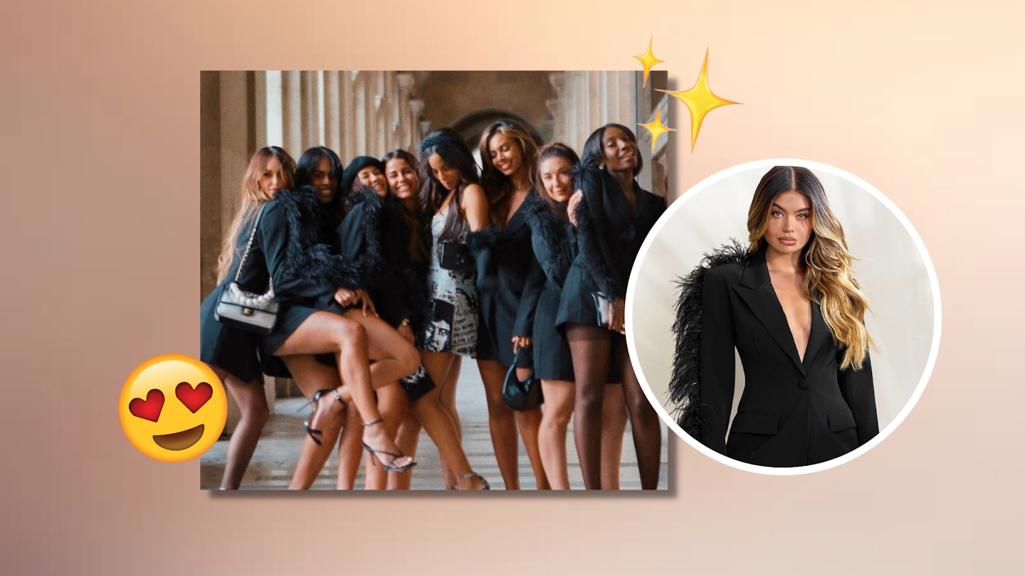 Where To Buy The Matching Hen Outfits From Rochelle Humes Paris Party