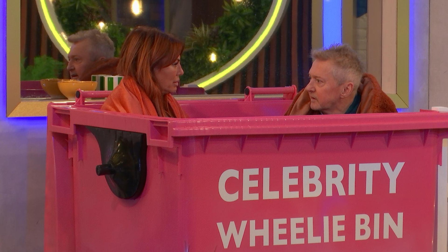 Lauren Simon and Louis Walsh being chucked in a pink wheelie bin by Big Brother as a punishment will be with us until our dying days