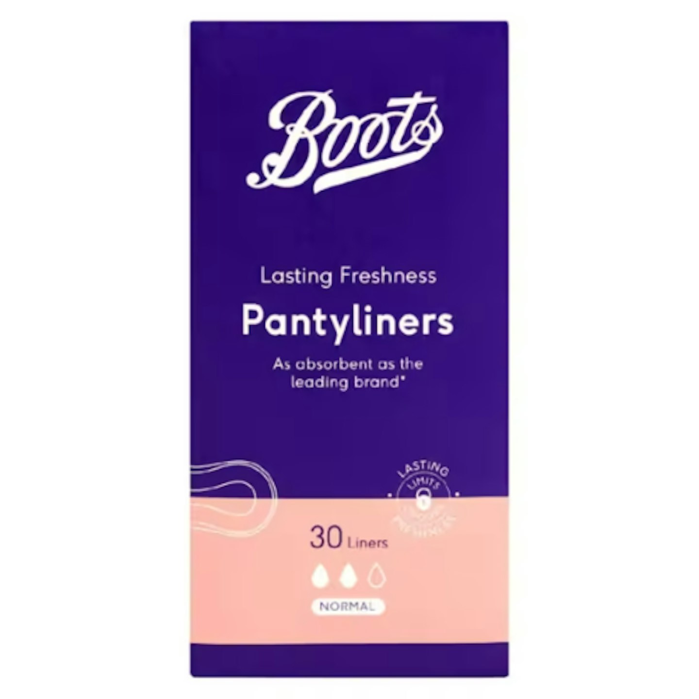 Boots everyday unwrapped normal liner 30s
