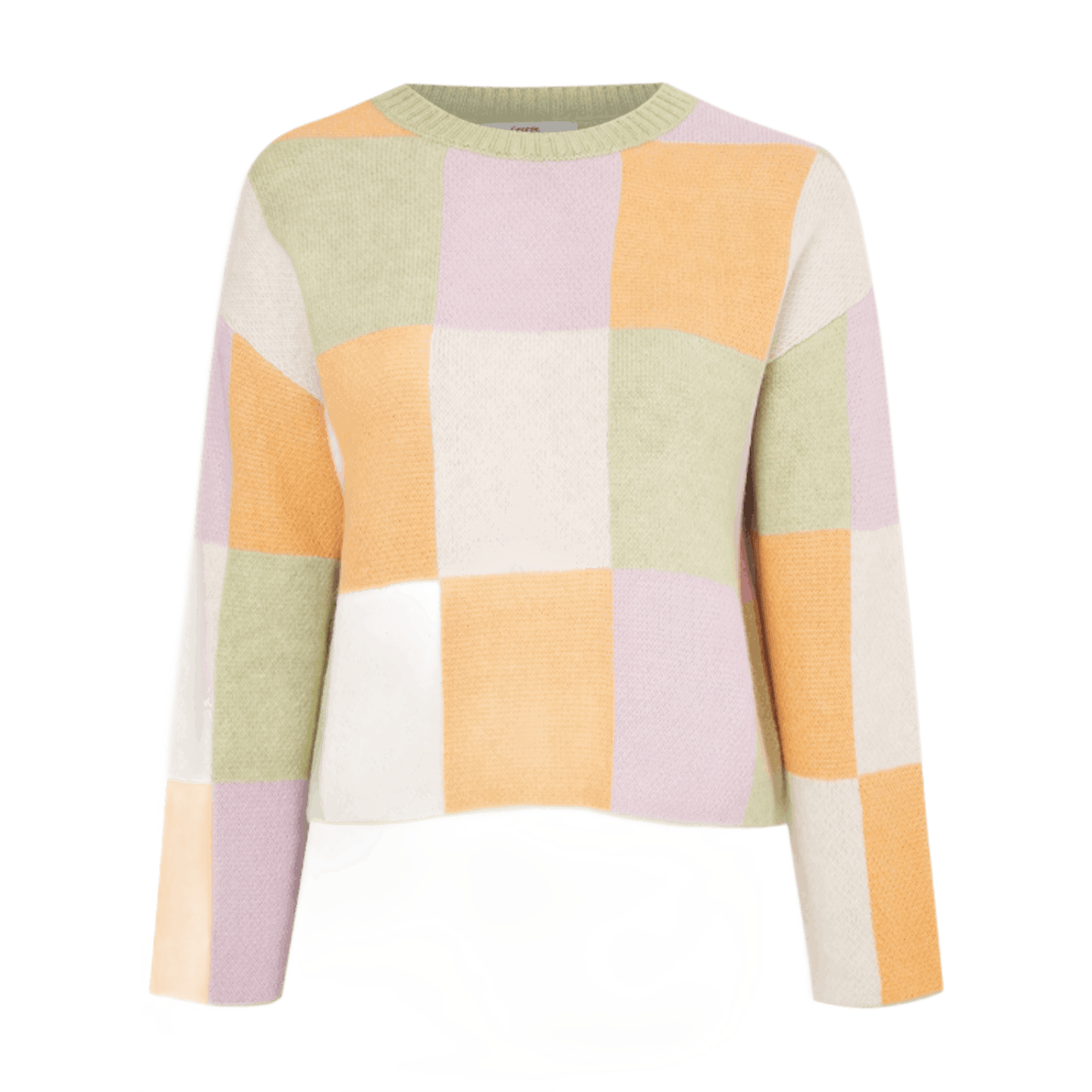 Bright Checked Knitted Jumper
