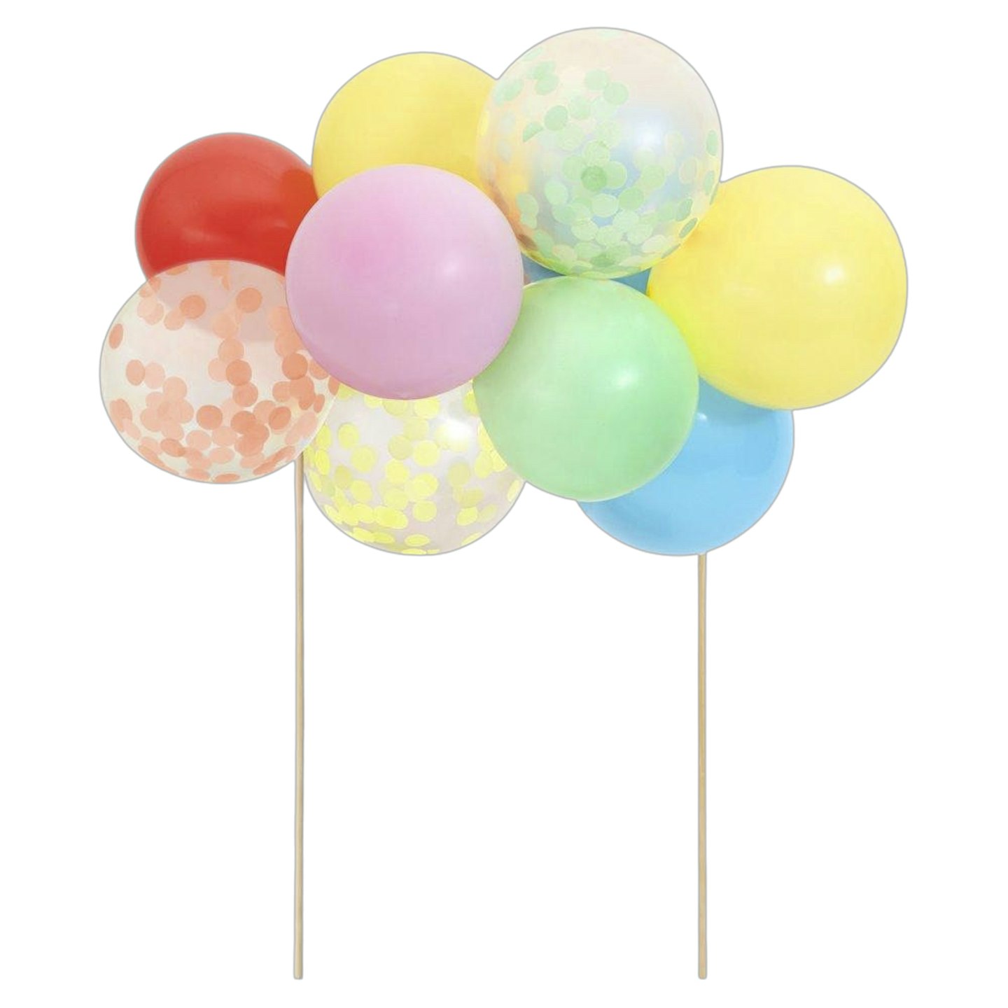 Multicoloured Mini Balloon Cake Topper