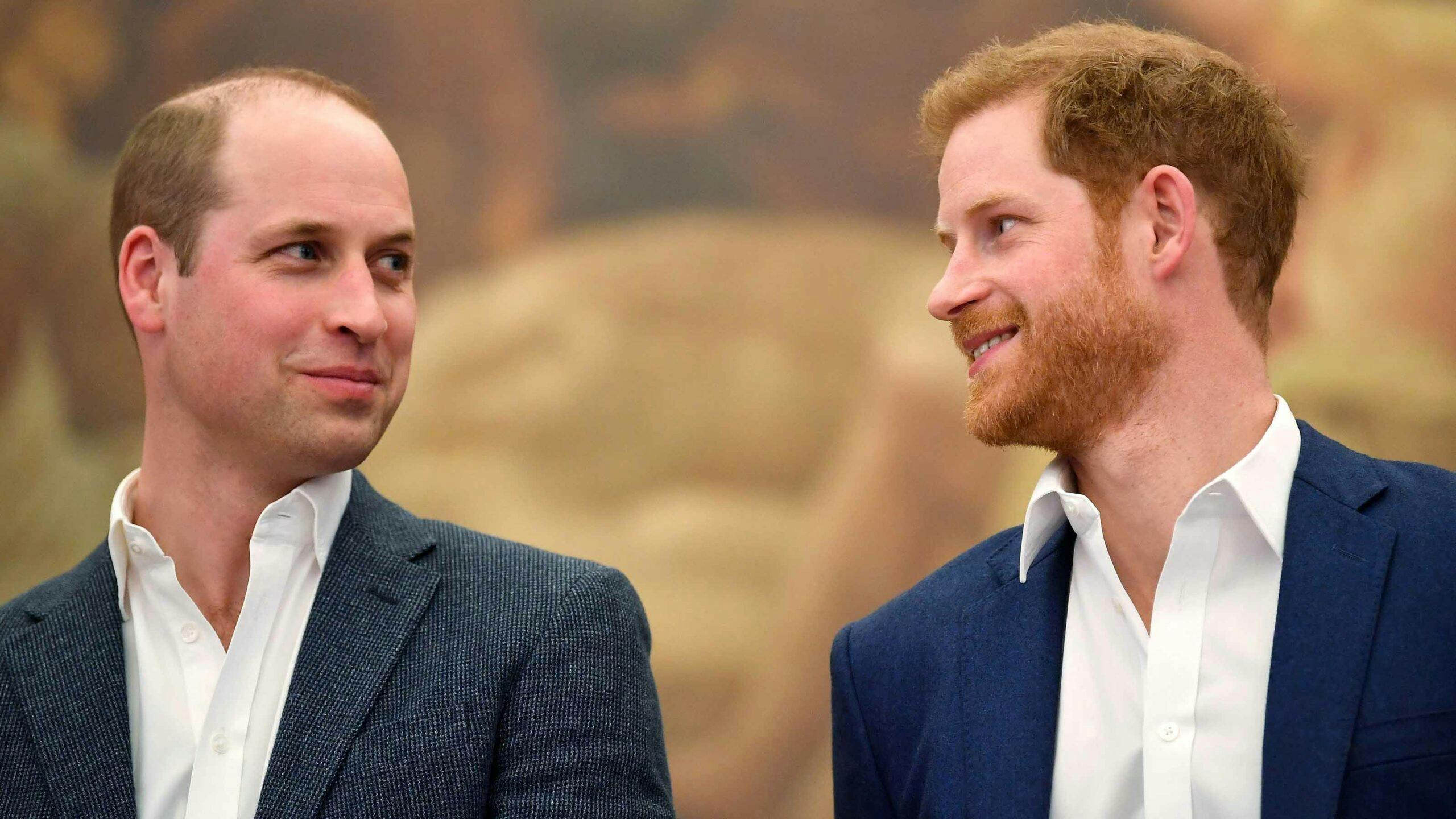 Prince Harry and Prince William's emotional reunion