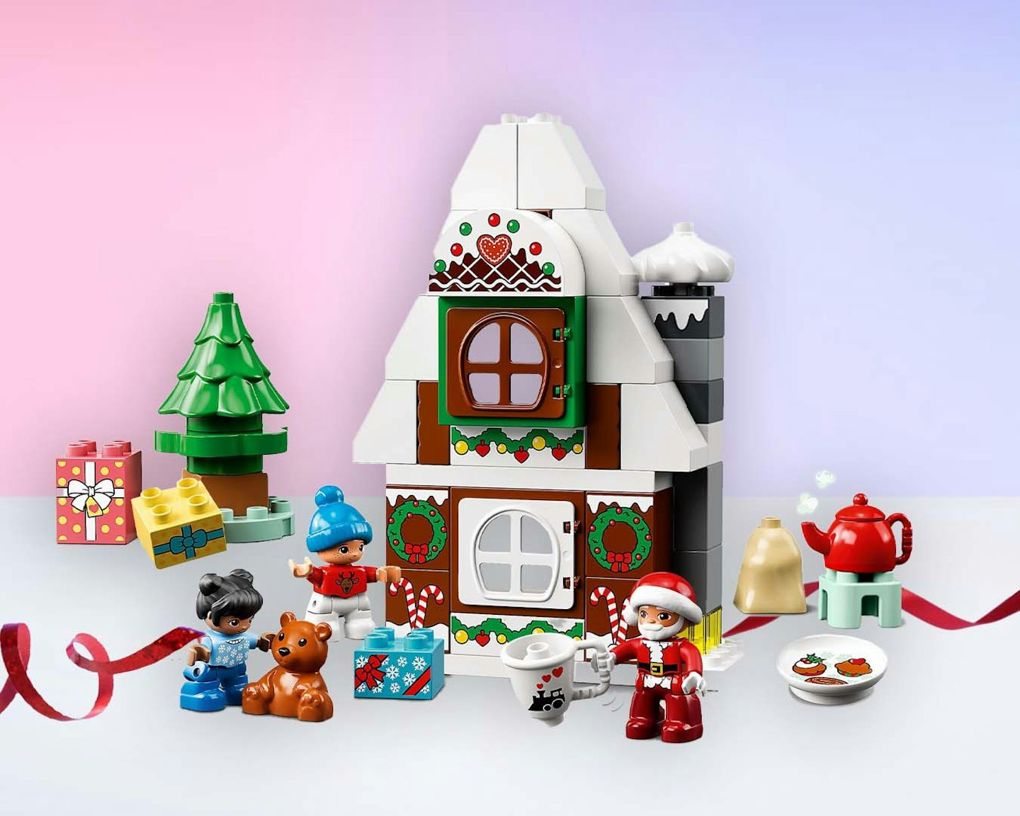 LEGO DUPLO Santa's Gingerbread House Toy 