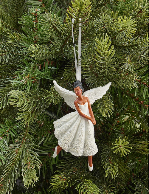 Ballerina angel clay Christmas decoration