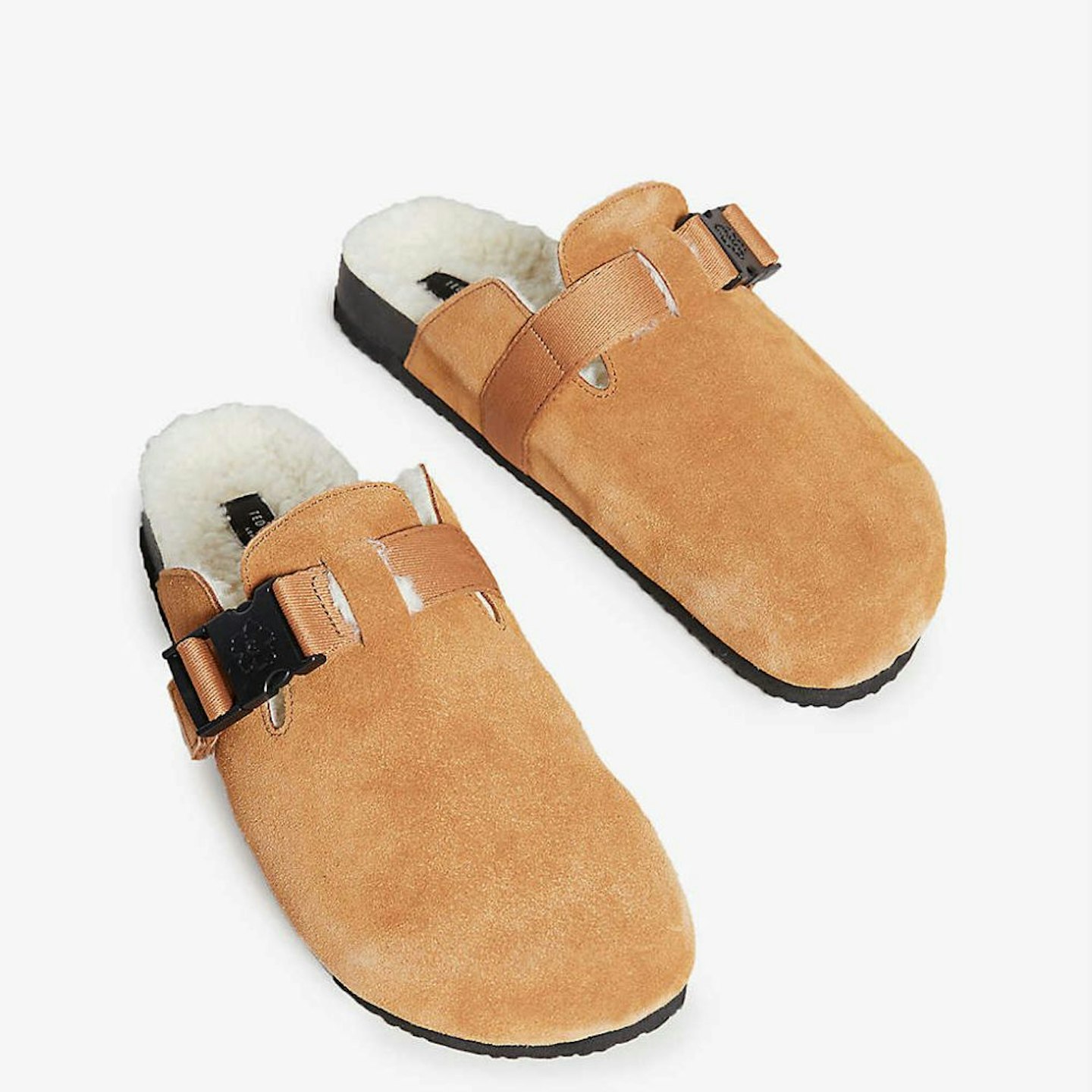 Ted Baker Ruefus clip-detail suede mule slippers