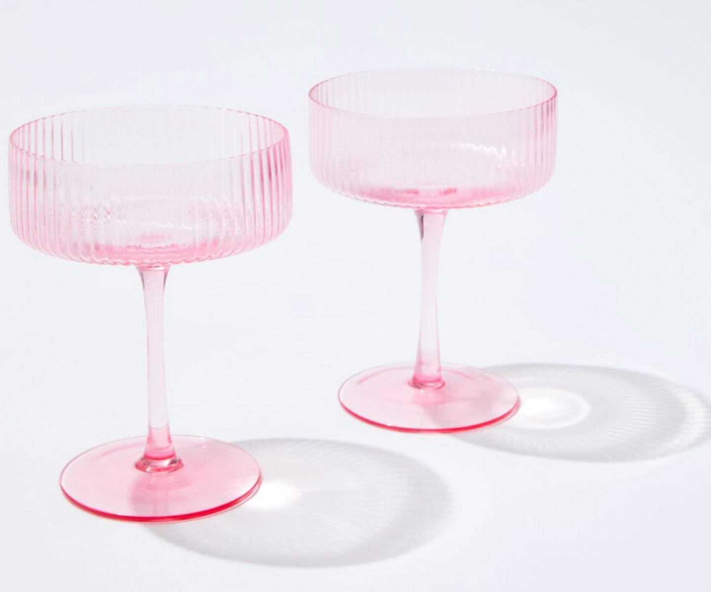 Set Of 2 Champagne Coupe Glasses