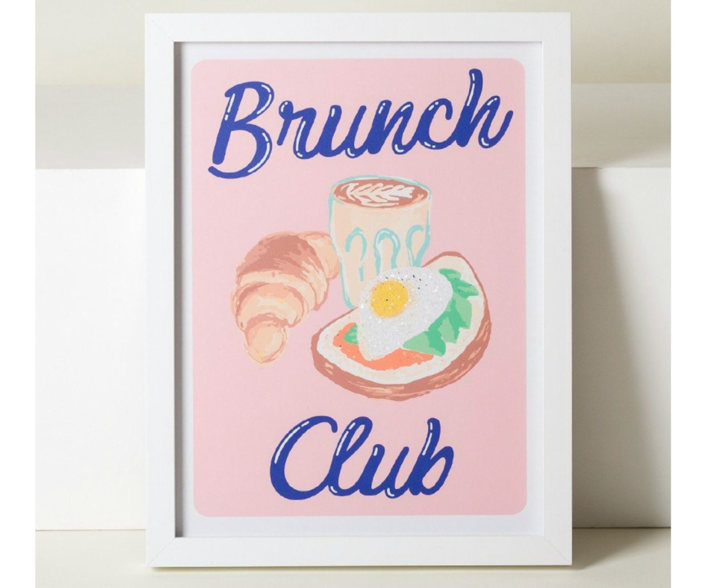 Brunch Club Diamond Dust Wall Art