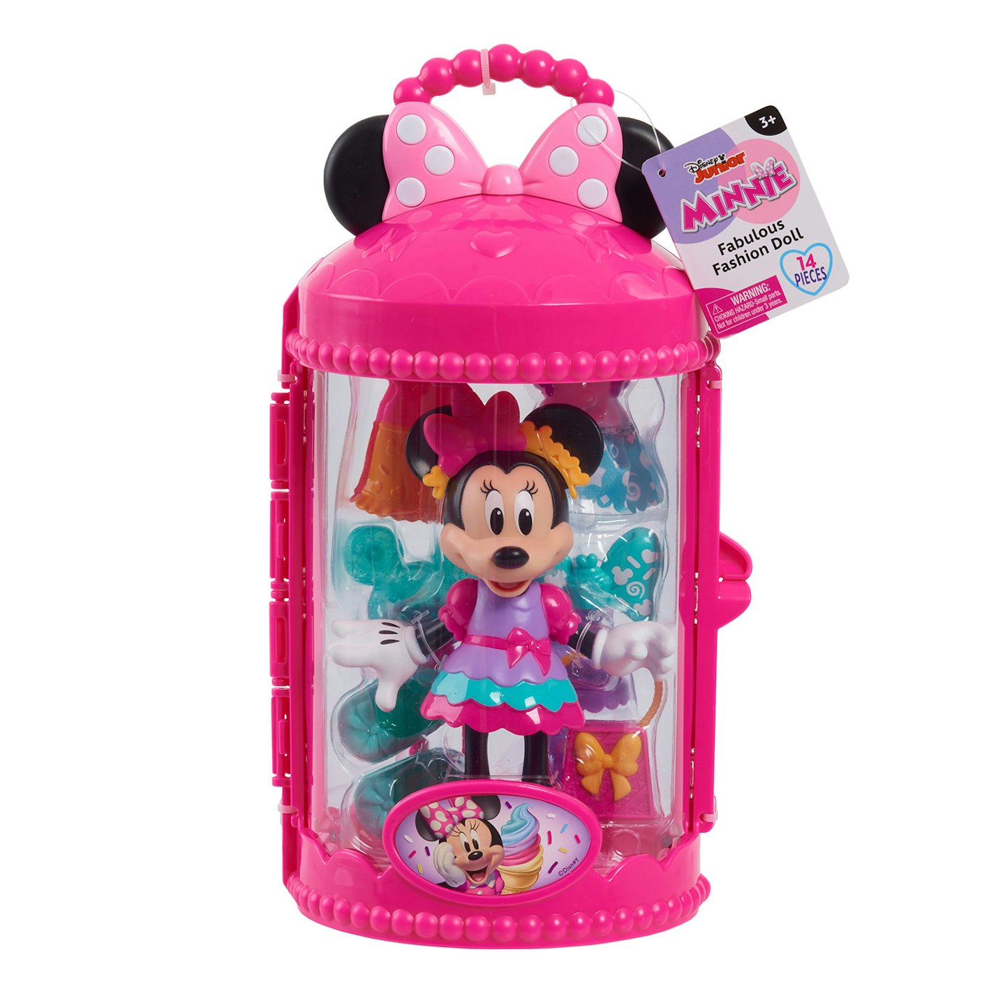 Disney Junior Minnie Mouse Fabulous Fashion Doll with Case Sweet Party 