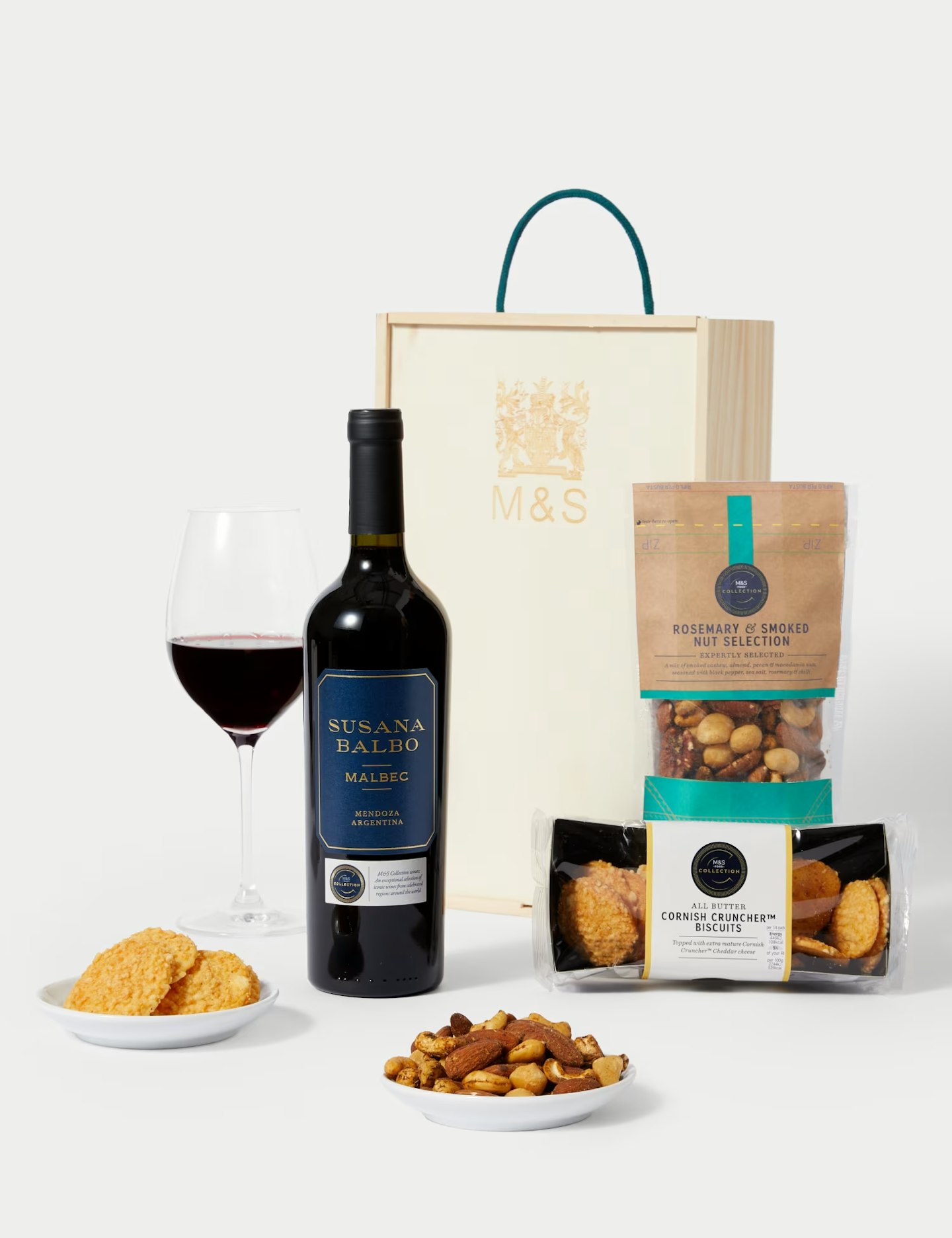 Wine and nibbles box