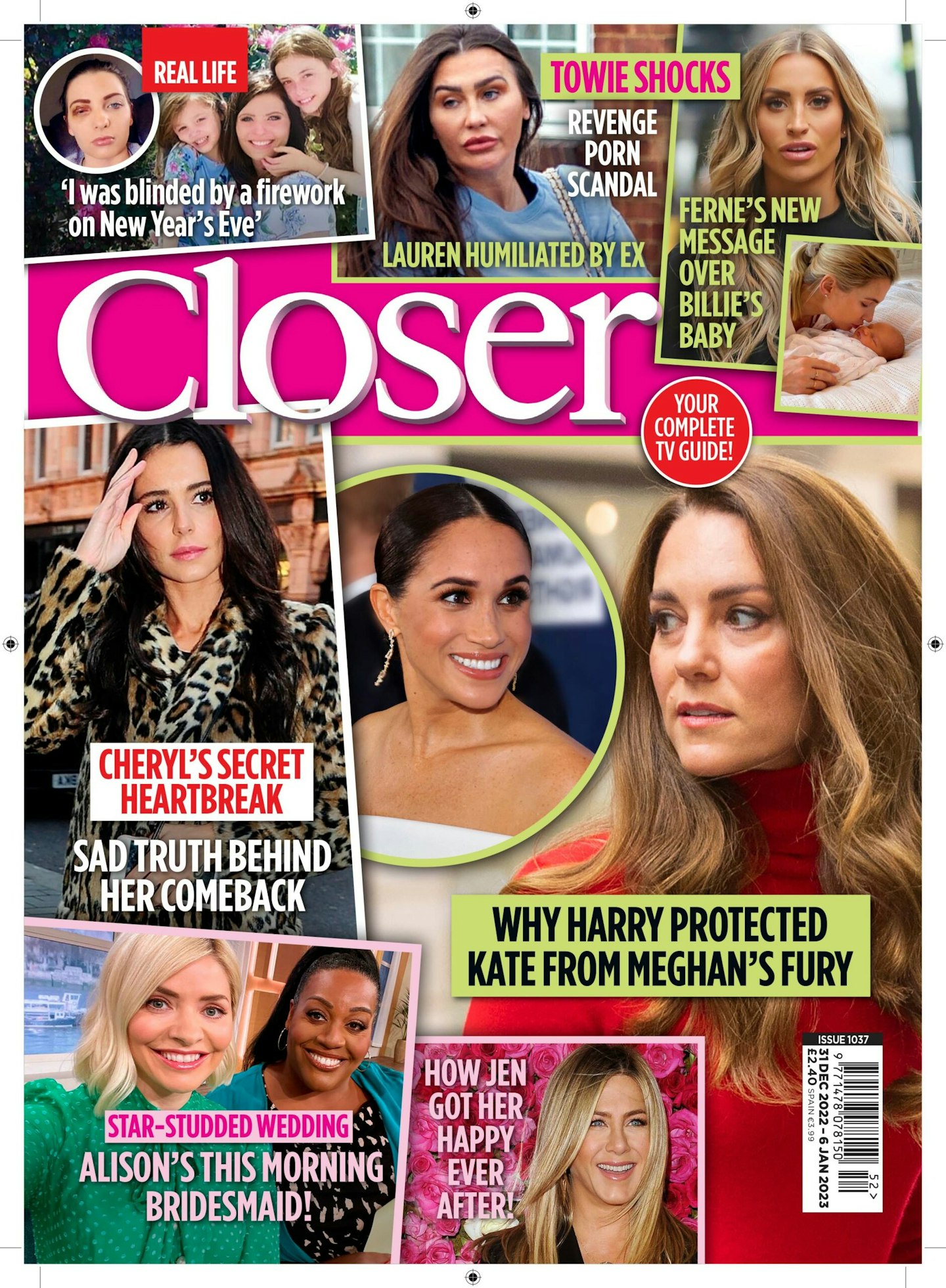 Closer magazine cover December 2022