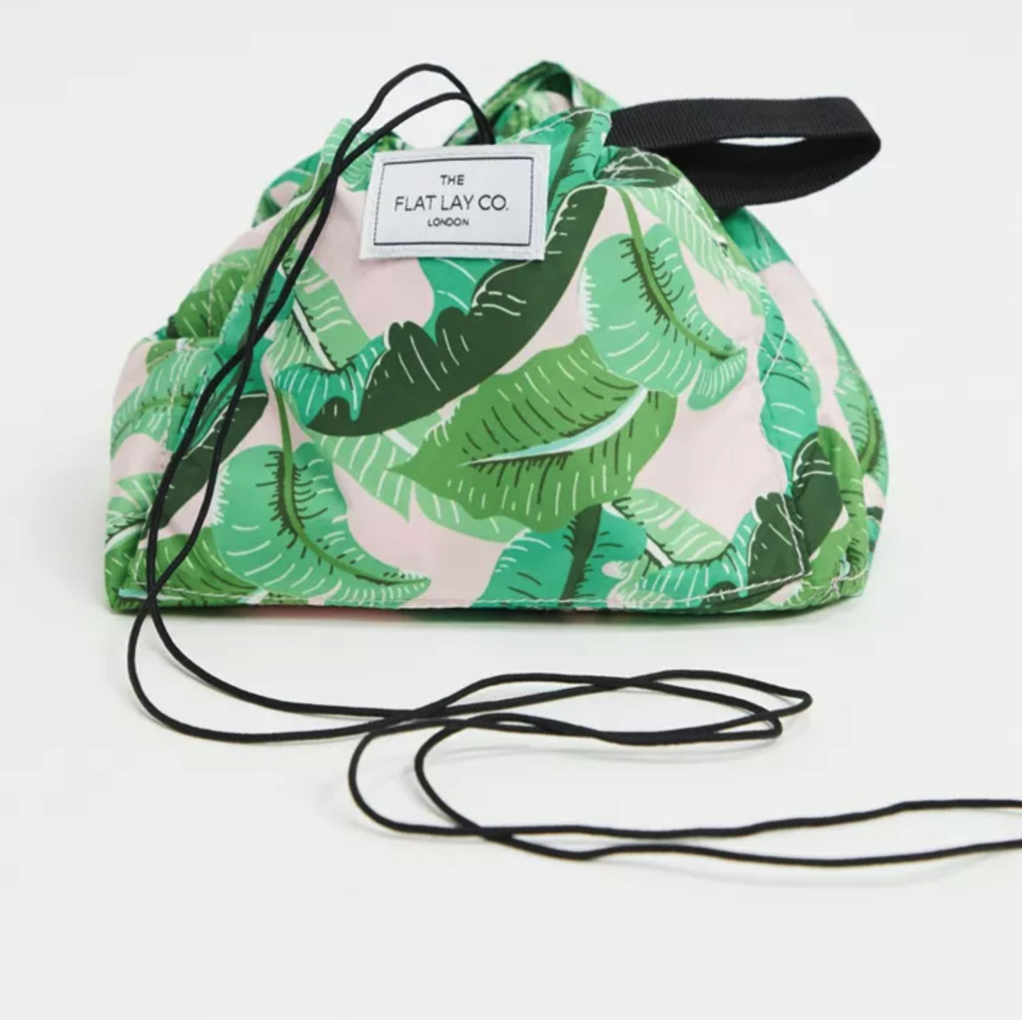 The Flat Lay Co. Drawstring Makeup Bag - Tropical Print