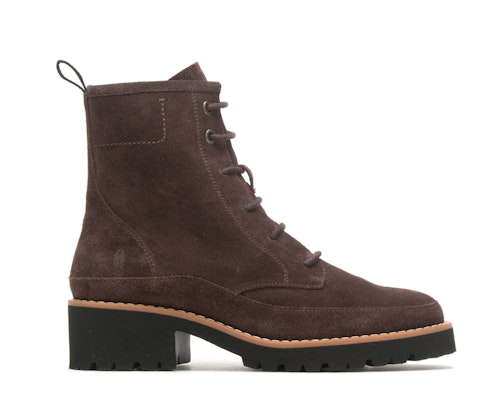 Hush Puppies Amelia Suede Lace Boots, Brown