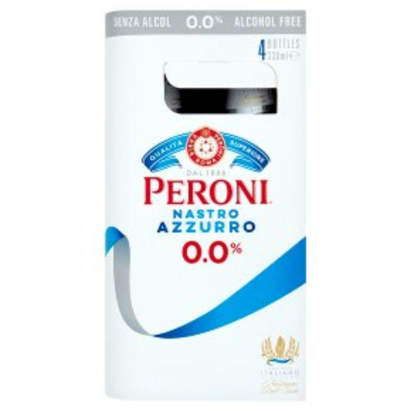 Peroni Nastro Azzurro 0.0% Alcohol Free Lager Bottle