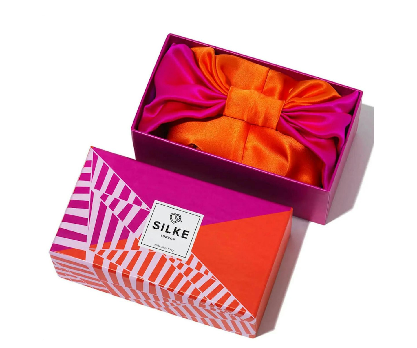 Silke Hair Wrap The Poppy - Pink and Orange 