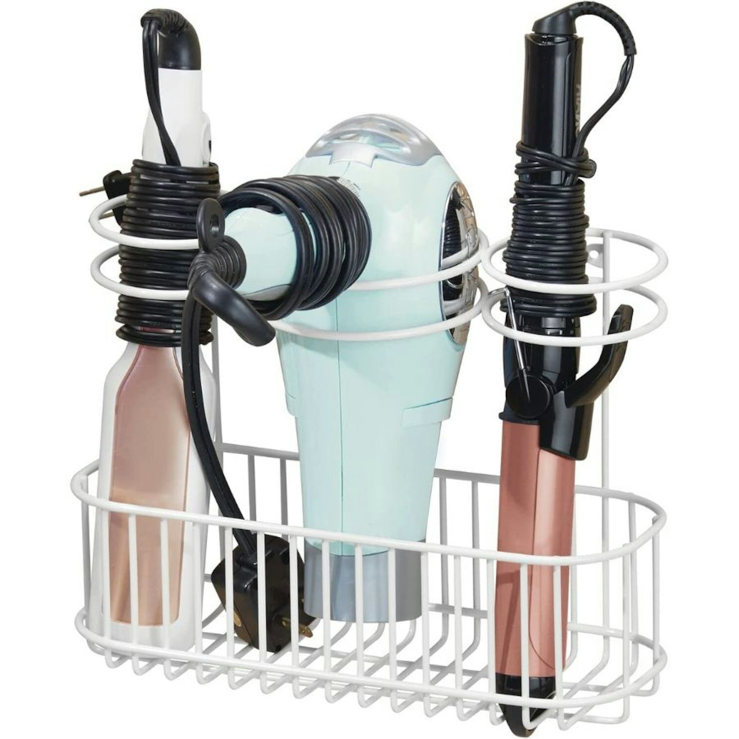 mDesign Hair Dryer Holder Shelf