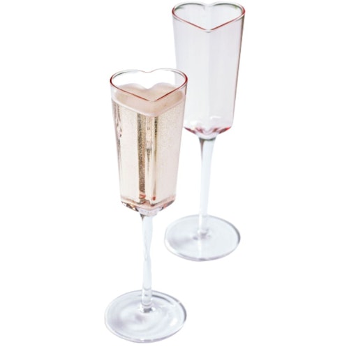 Heartshaped Prosecco glasses have gone viral (and here’s where to shop