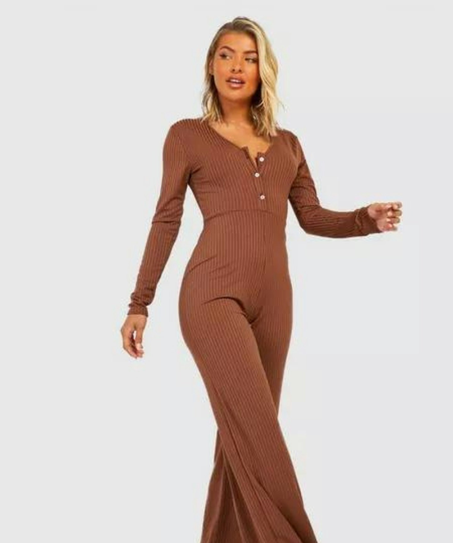 Boohoo Wide Leg Maternity Jumpsuit