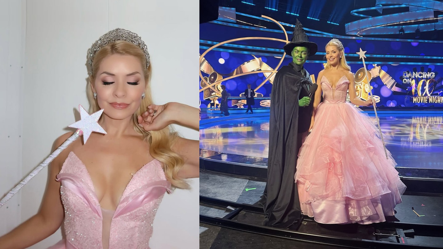 Holly Willouhgby in her Wicked-inspired look for Dancing on Ice 2025, Week 3.