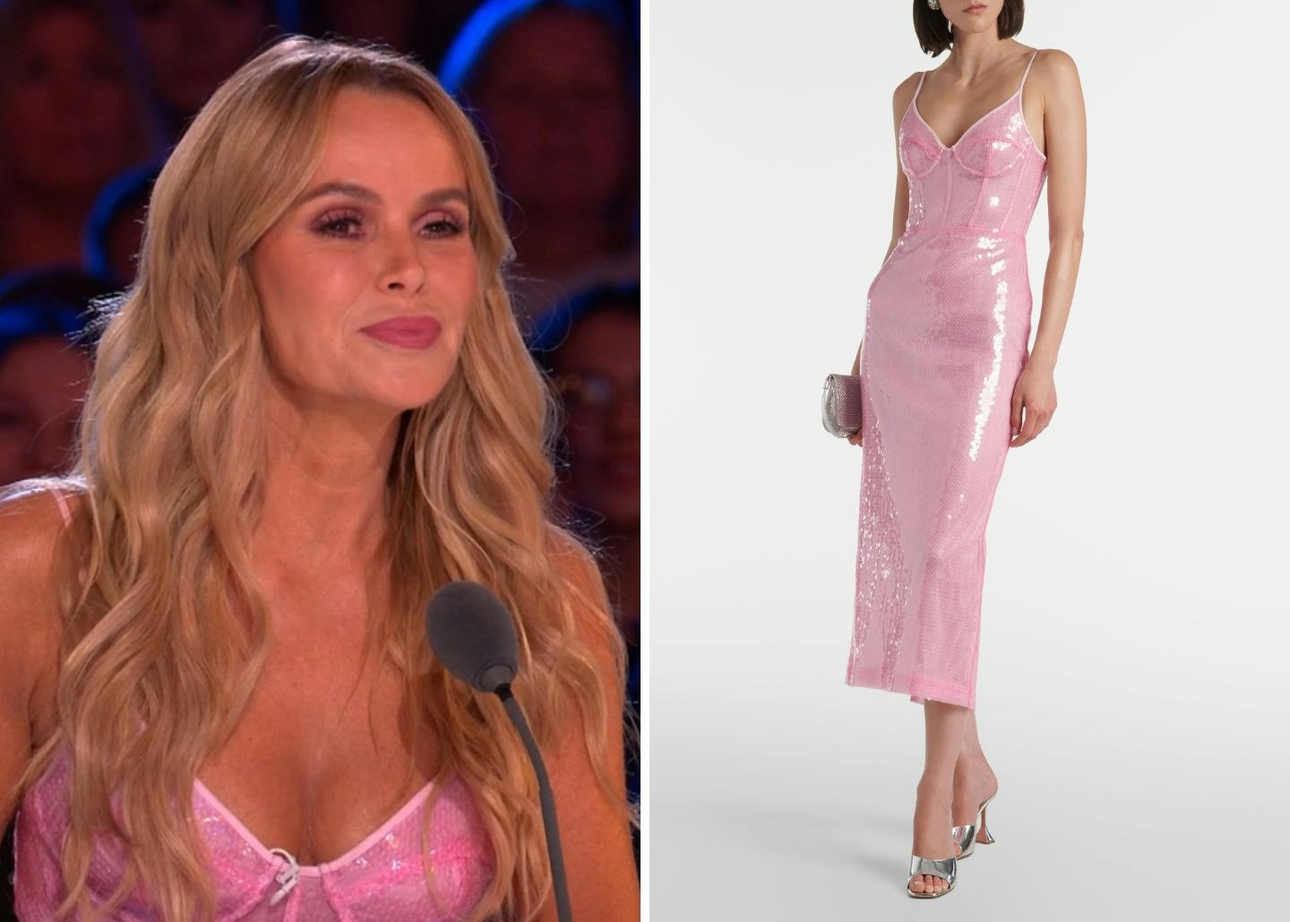 amanda holden in pink