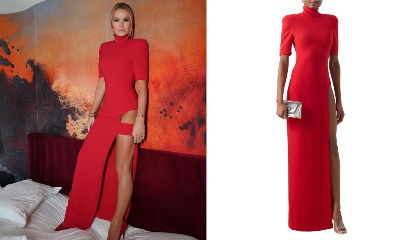 Amanda's Monot High Neck Split Dress (Britain's Got Talent)