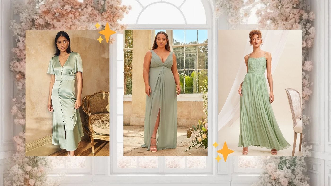 green emerald velvet dress Stunning Sage Green Bridesmaid Dress main image 0