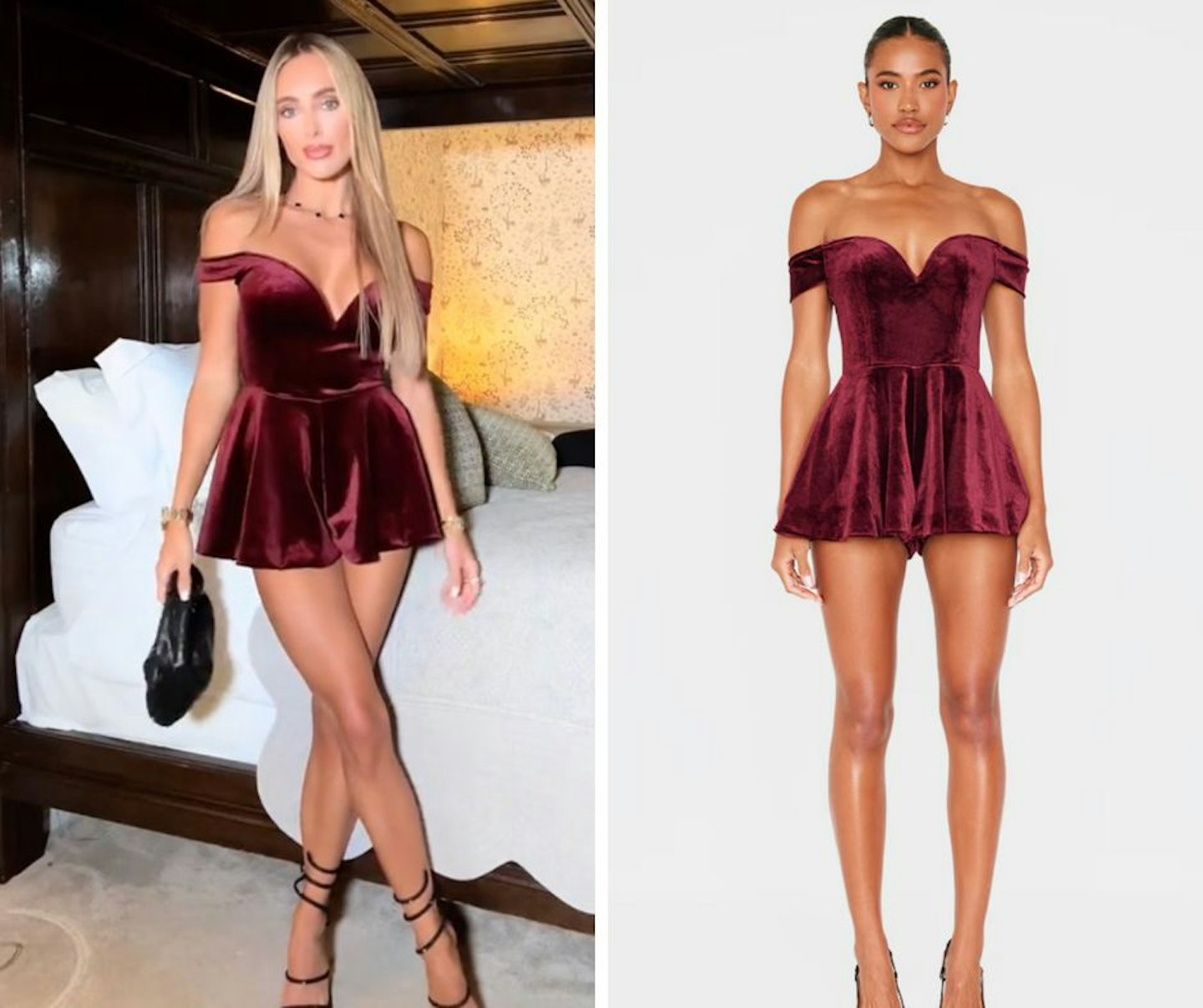 Amber's Burgundy Playsuit