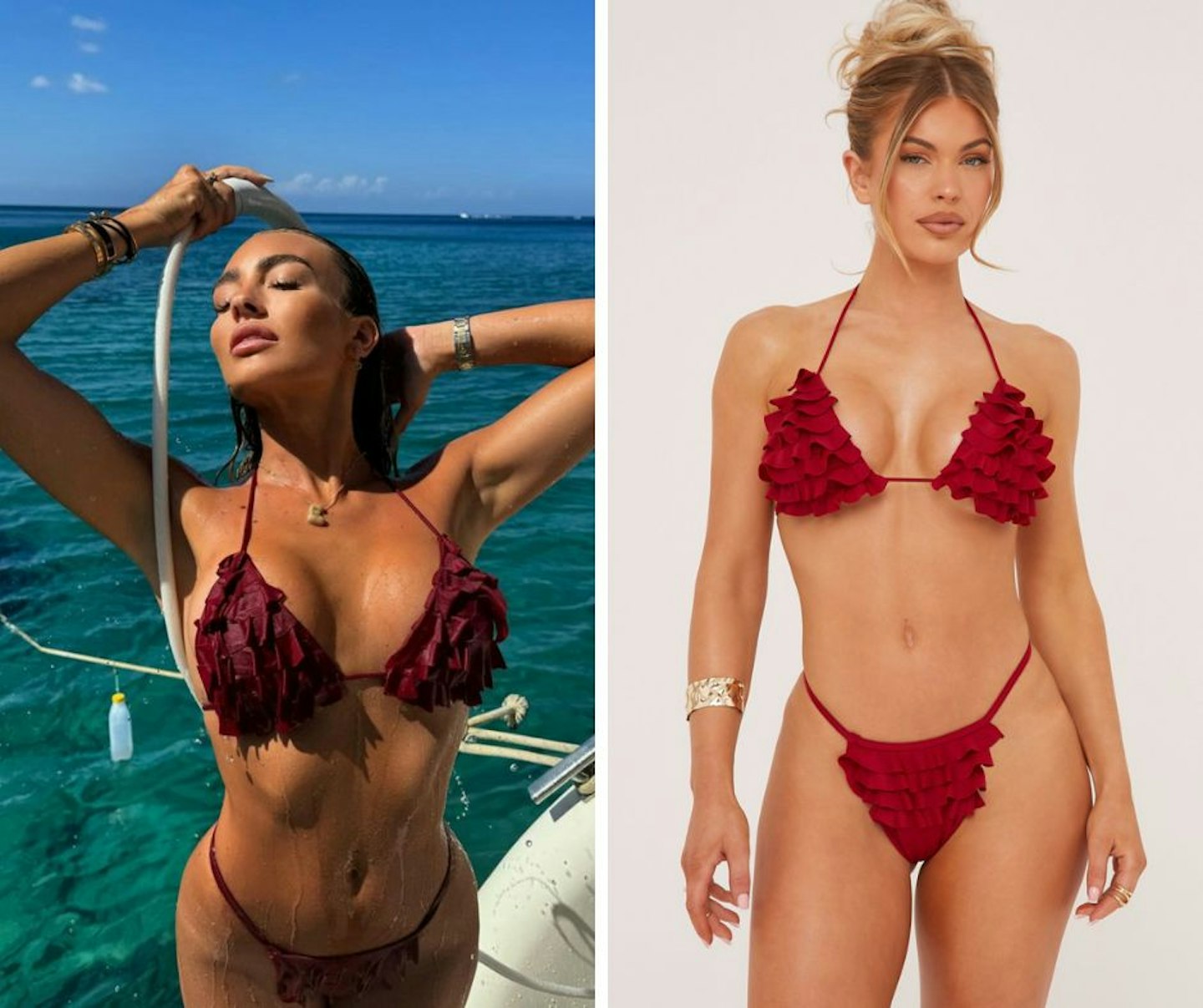 Ella's Red Ruffle Bikini