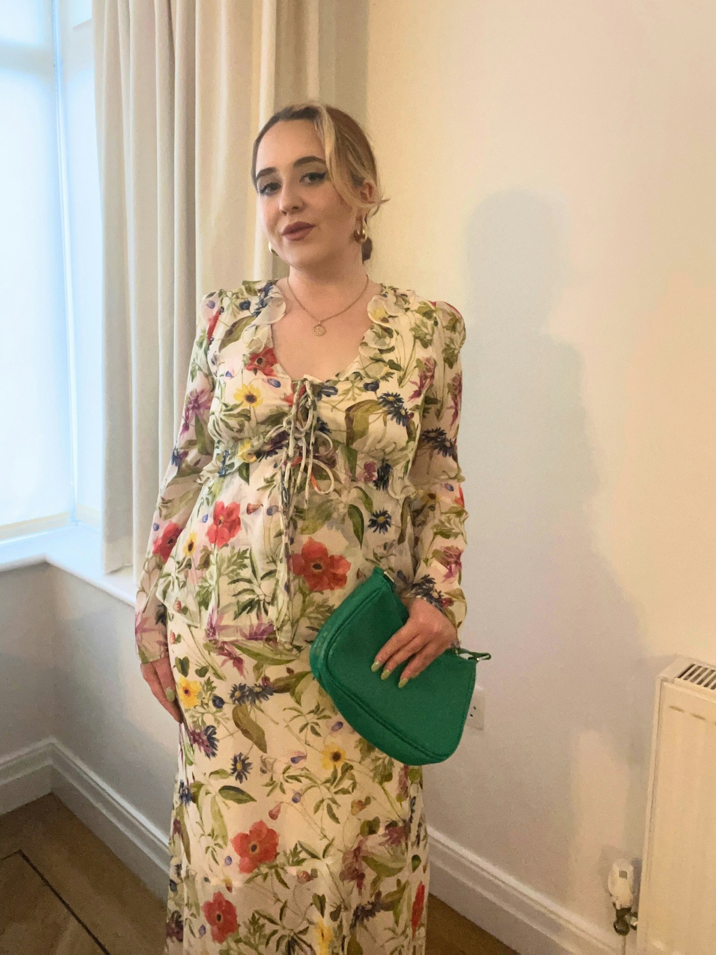 French Connection Monica Hallie Crinkle Blouse And Monica Hallie Maxi Skirt