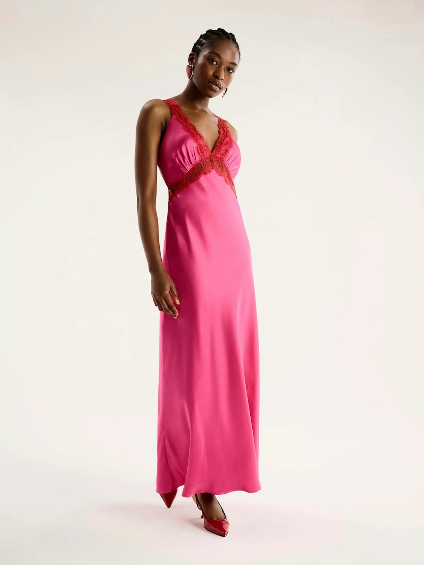 Omnes Aurelia Dress in Cerise