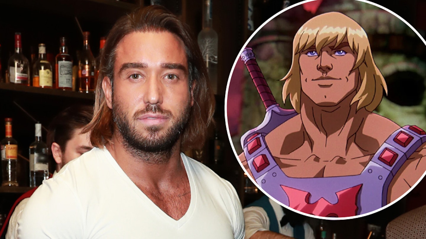 James Lock from TOWIE with a drop-in of He-Man
