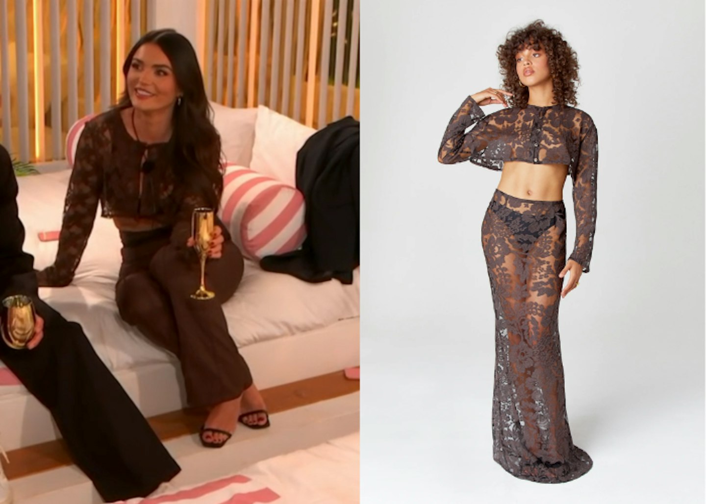 India wears Hyphen brown co-ord on the third night