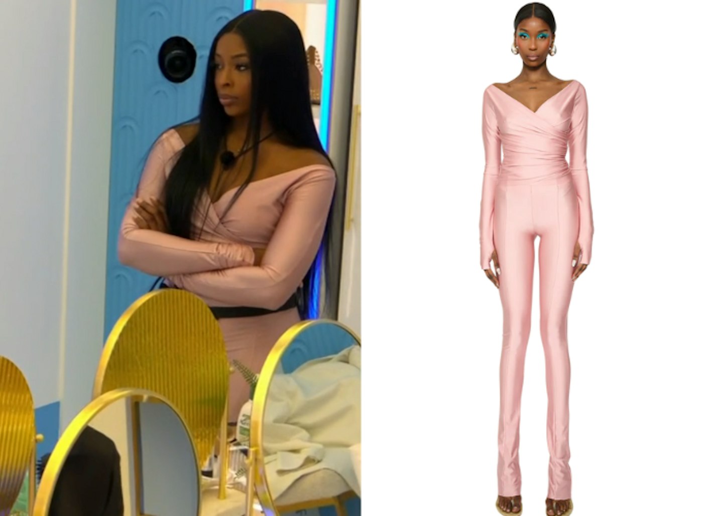 Catherine wears Cou Coo pink co-ord on the third night