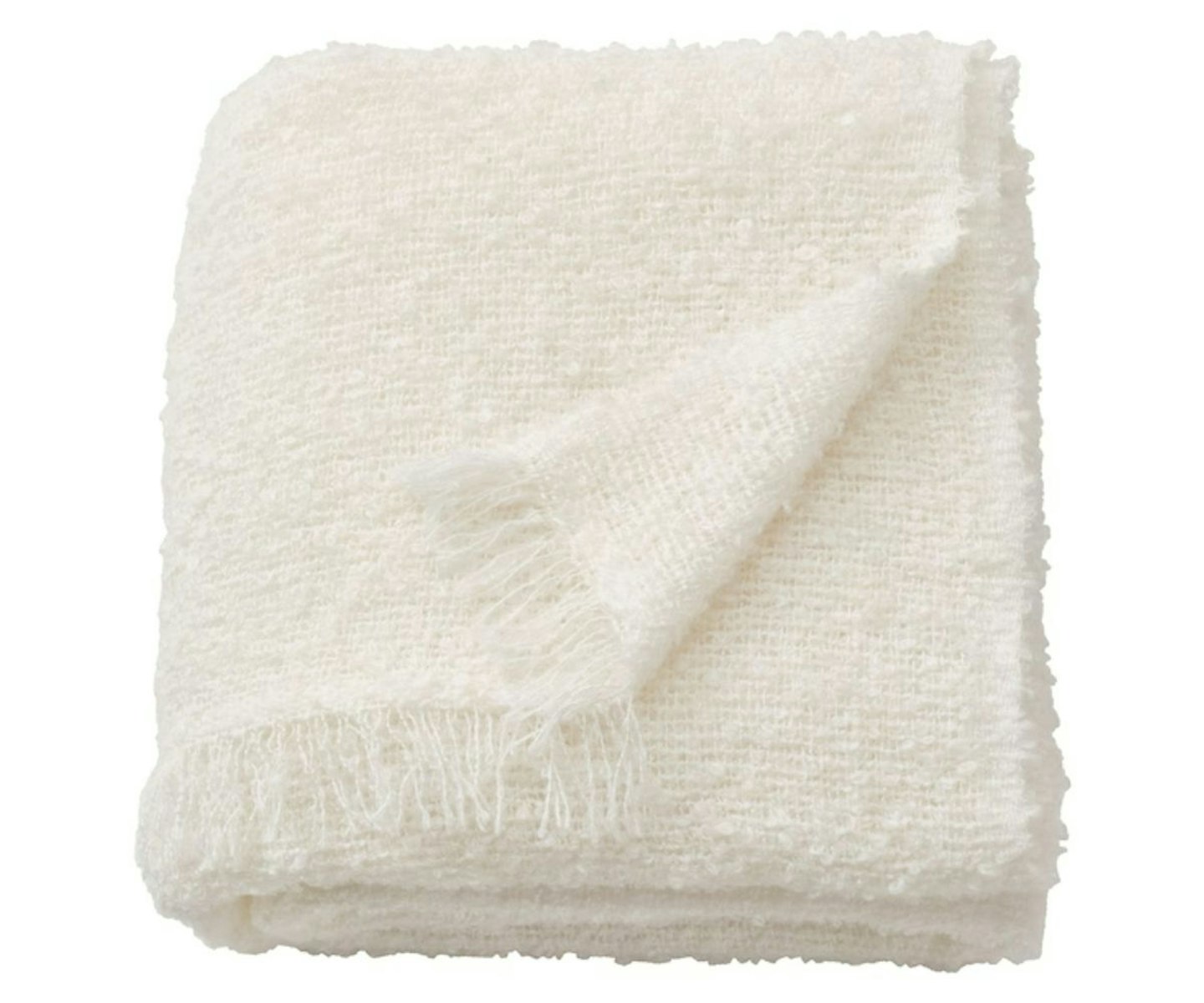 EVALI, Boucle Throw in Off-White