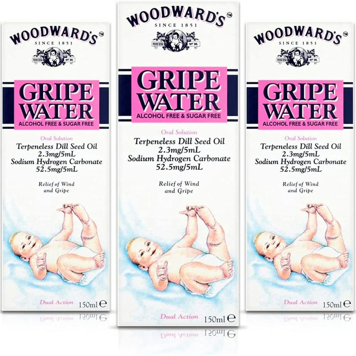 Woodwards - Gripe Water 150ml x 3 Packs