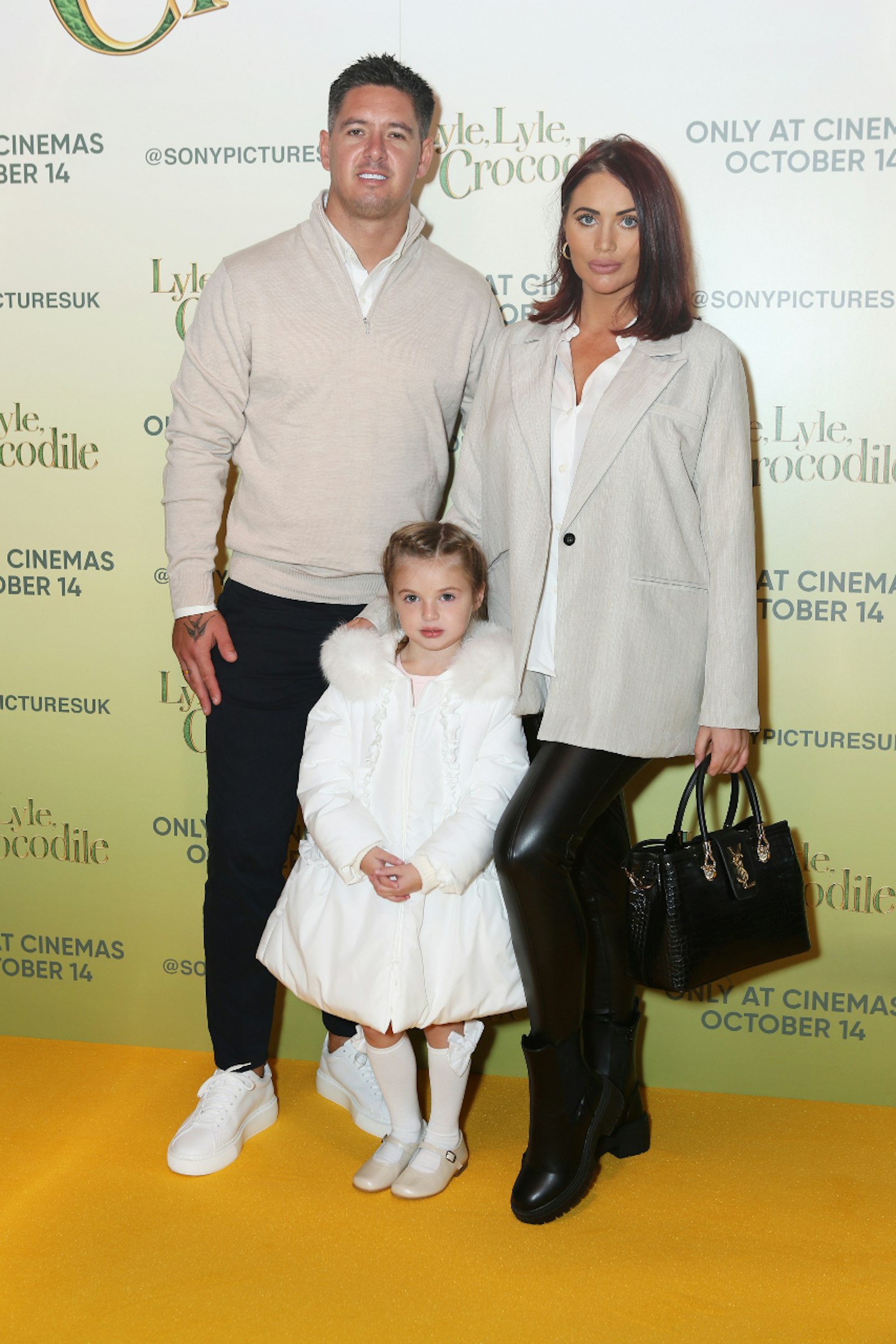 Billy Delbosq, Amy Childs and her daughter Polly