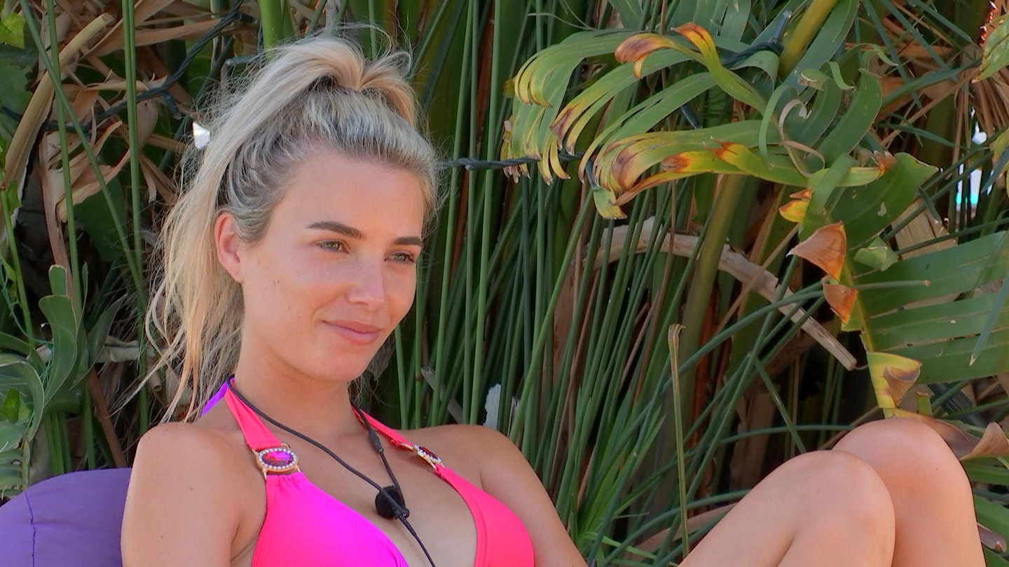 love island pink bikini