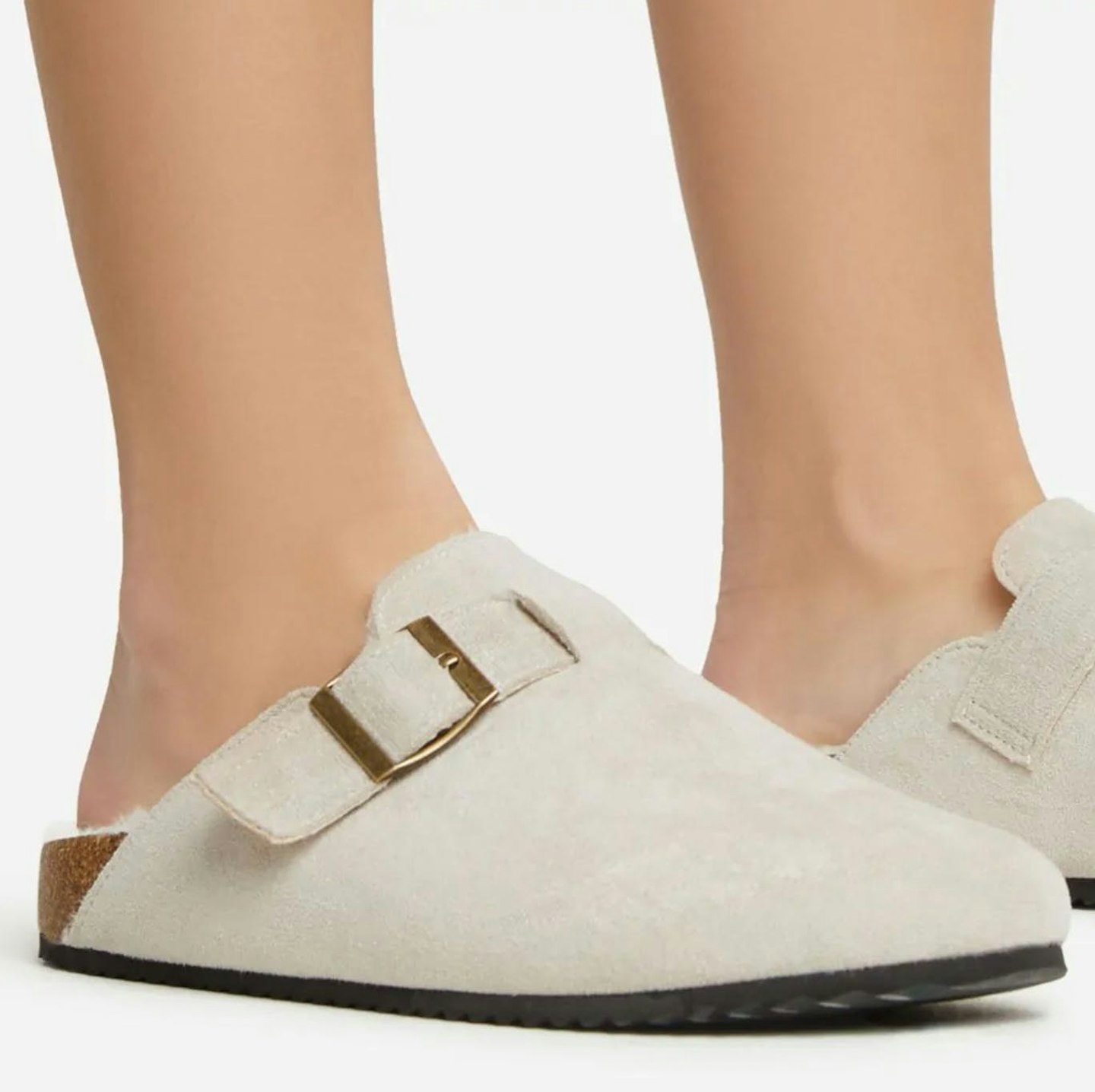EGO Snug-soda Buckle Detail Slip On Flat Mule