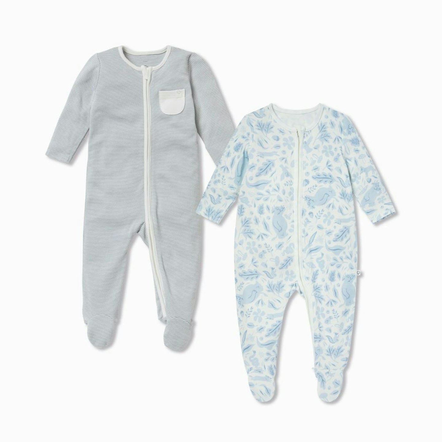 Mori Gruffalo Dragonfly Blue Zip-Up Sleepsuit 2 Pack