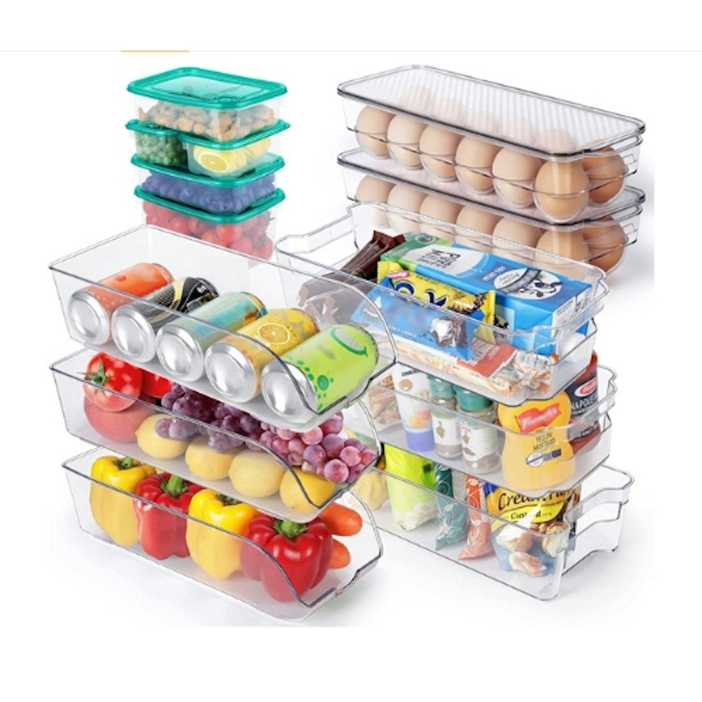 Myiosus Refrigerator Organizer Bins Set of 13