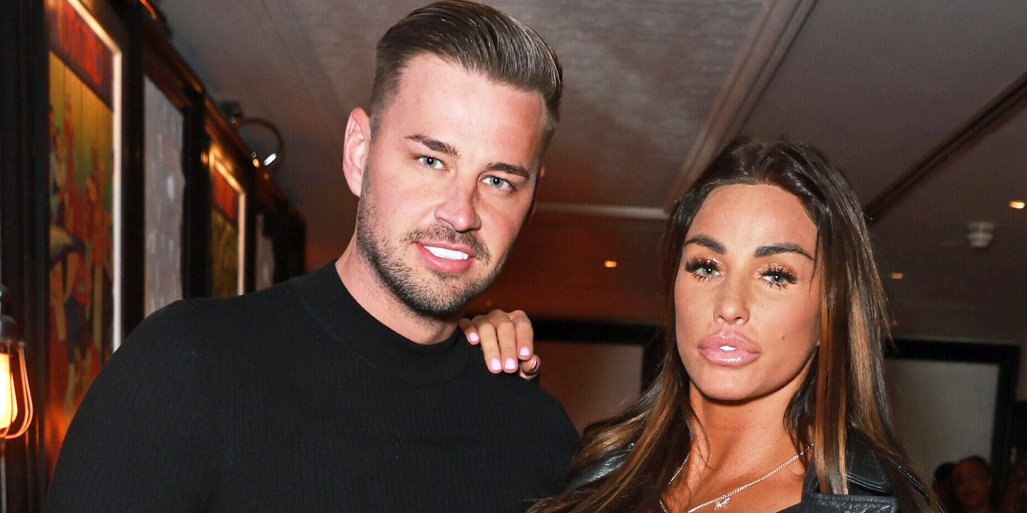 Carl Woods and Katie Price pose together