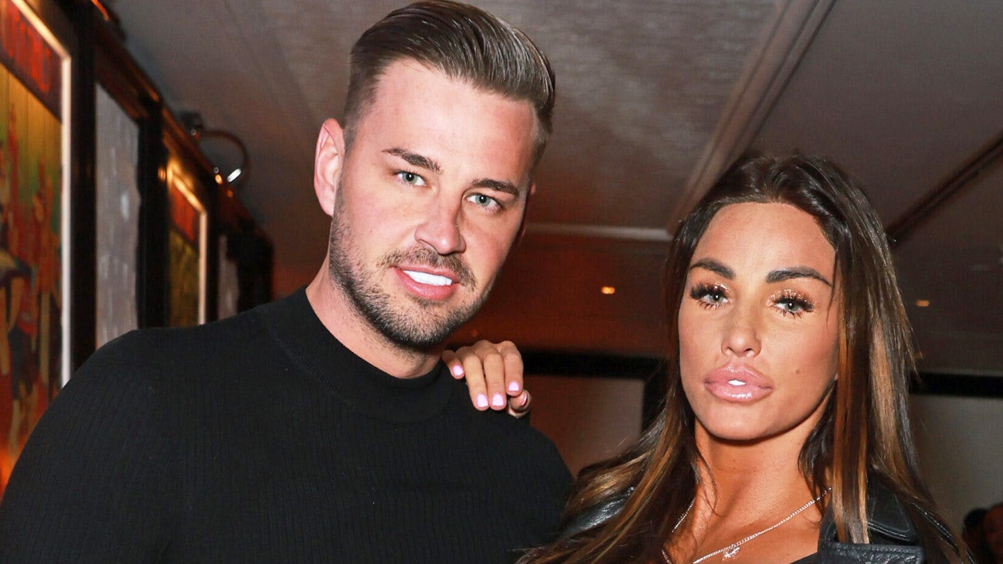 Carl Woods and Katie Price pose together