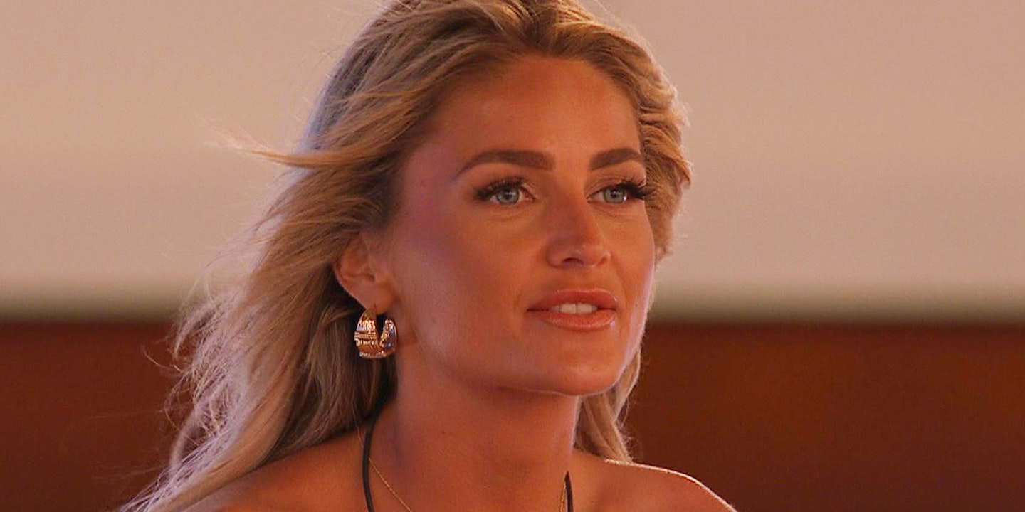 love island claudia fogarty looking concerned