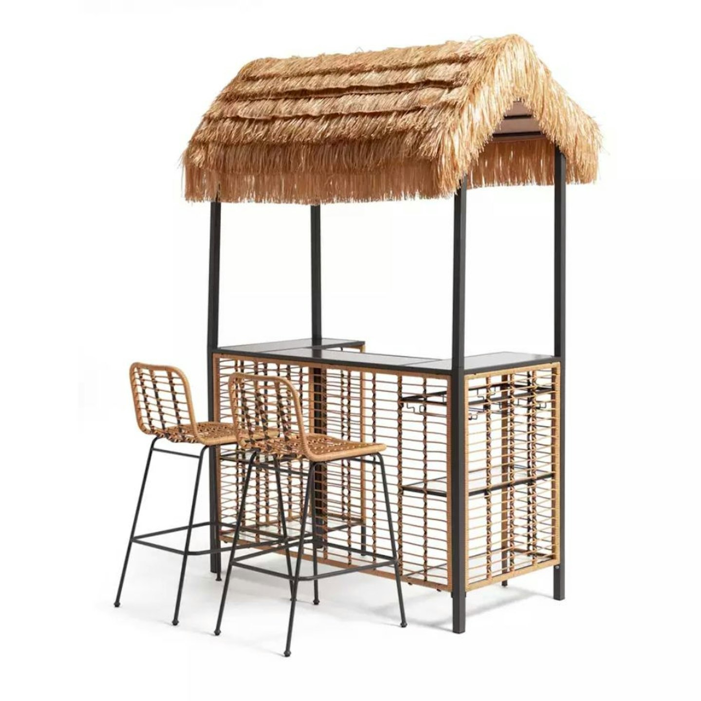 Habitat Beach Bar Gazebo with Stools - Natural