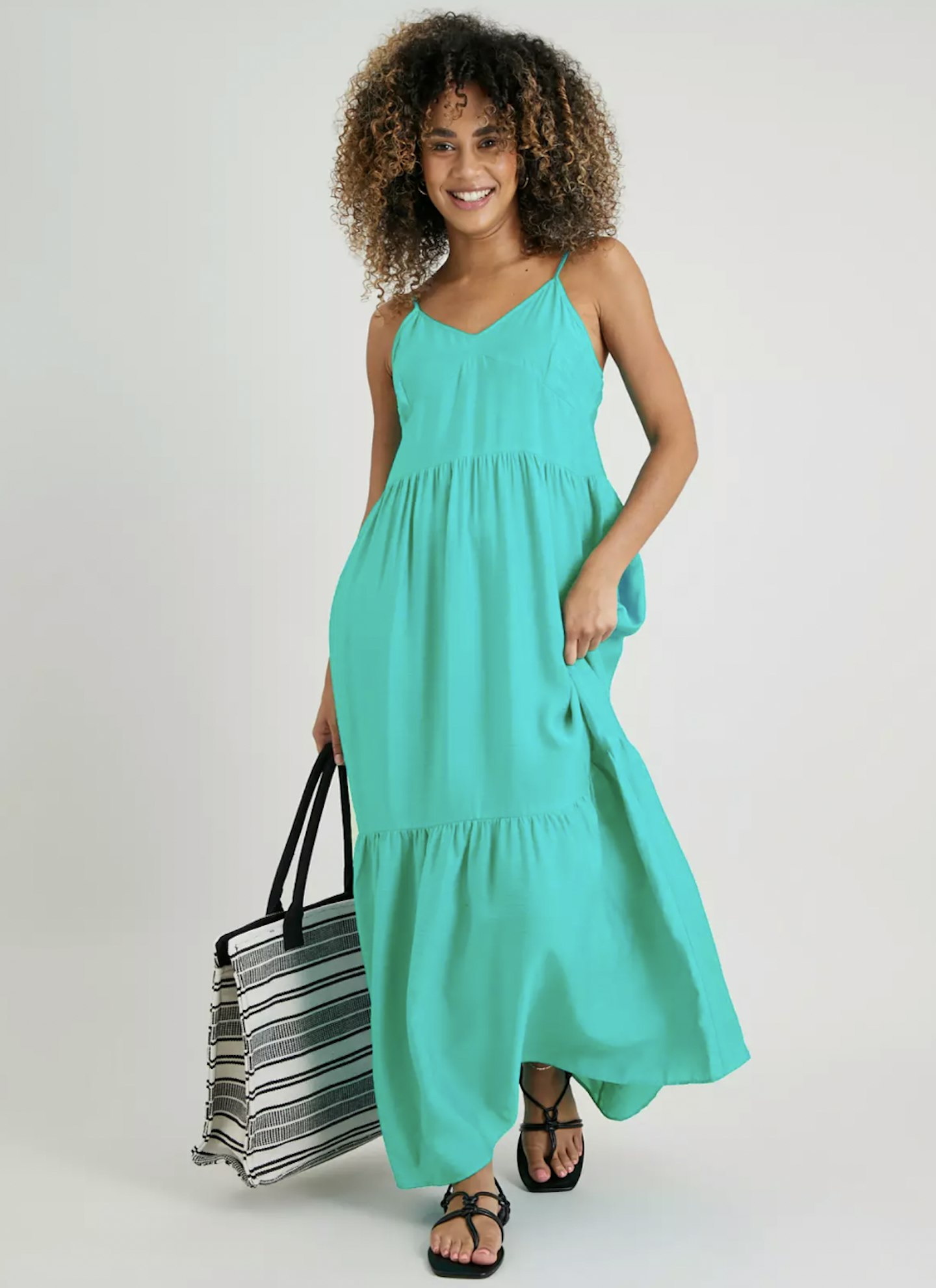Turquoise Cami Maxi Dress