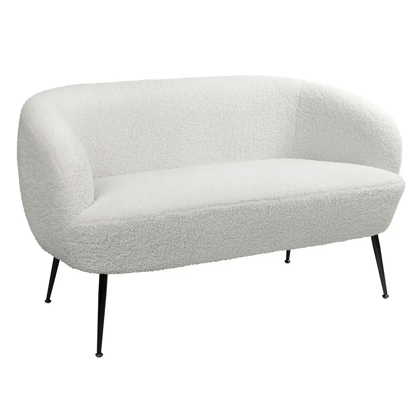 Tori Boucle Tub Sofa - White