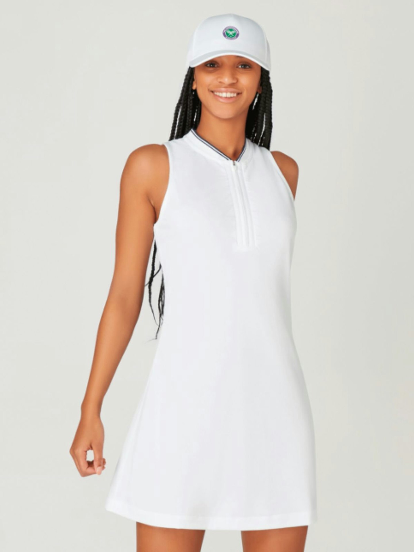 Wimbledon Collection Womens Rouched Performance Dress